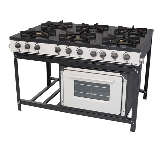 Fogo 6 Bocas c/ Forno Bravo BR6BF - Venncio