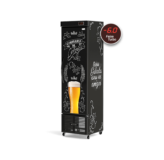 Cervejeira Slim CRV-250/B Lousa de Bar Porta Cega - Conservex