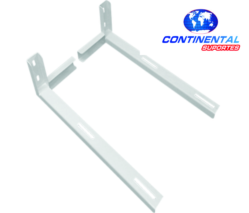 Suporte Evaporadora 600mm Perfil U  30 a 80 mil btus Branco  Continental Suportes 