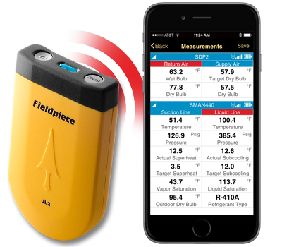 Aplicativo Transmissor Wireless Job Link  - JL2 Fieldpiece