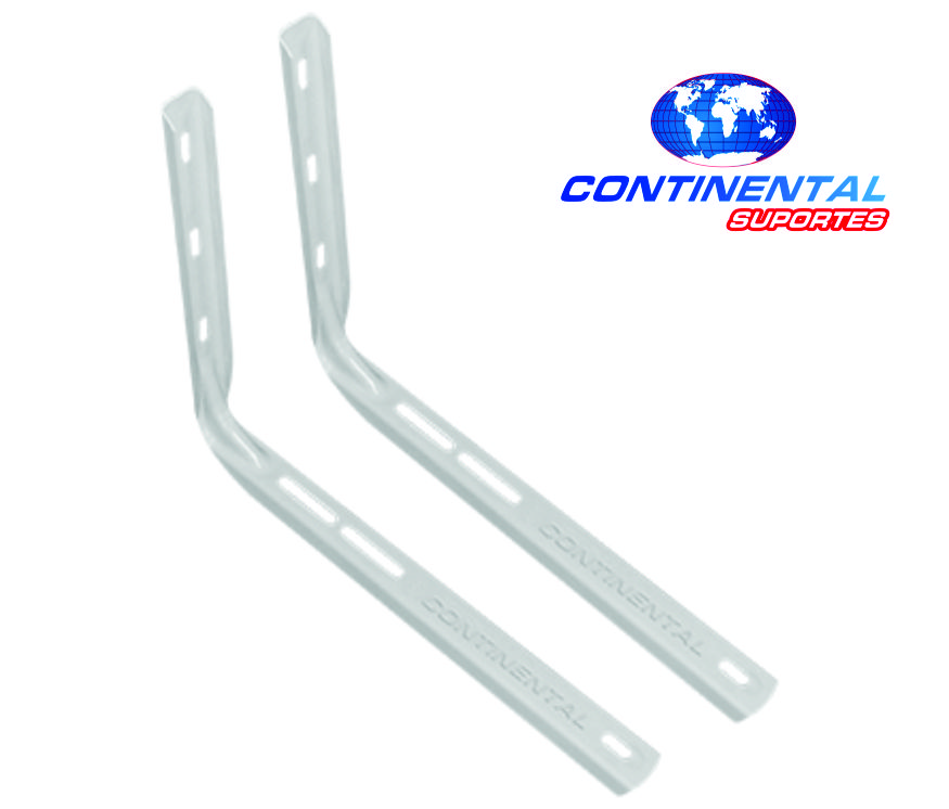 Suporte Split 500mm Barril s/ solda - 7 a 18 mil btus Branco - Continental Suportes